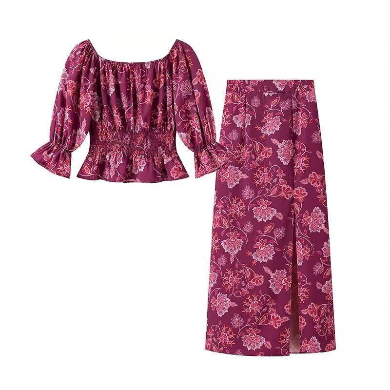 Women's Fashion Printed Off-Sh - огляд і ціна Pencil Skirt Midi