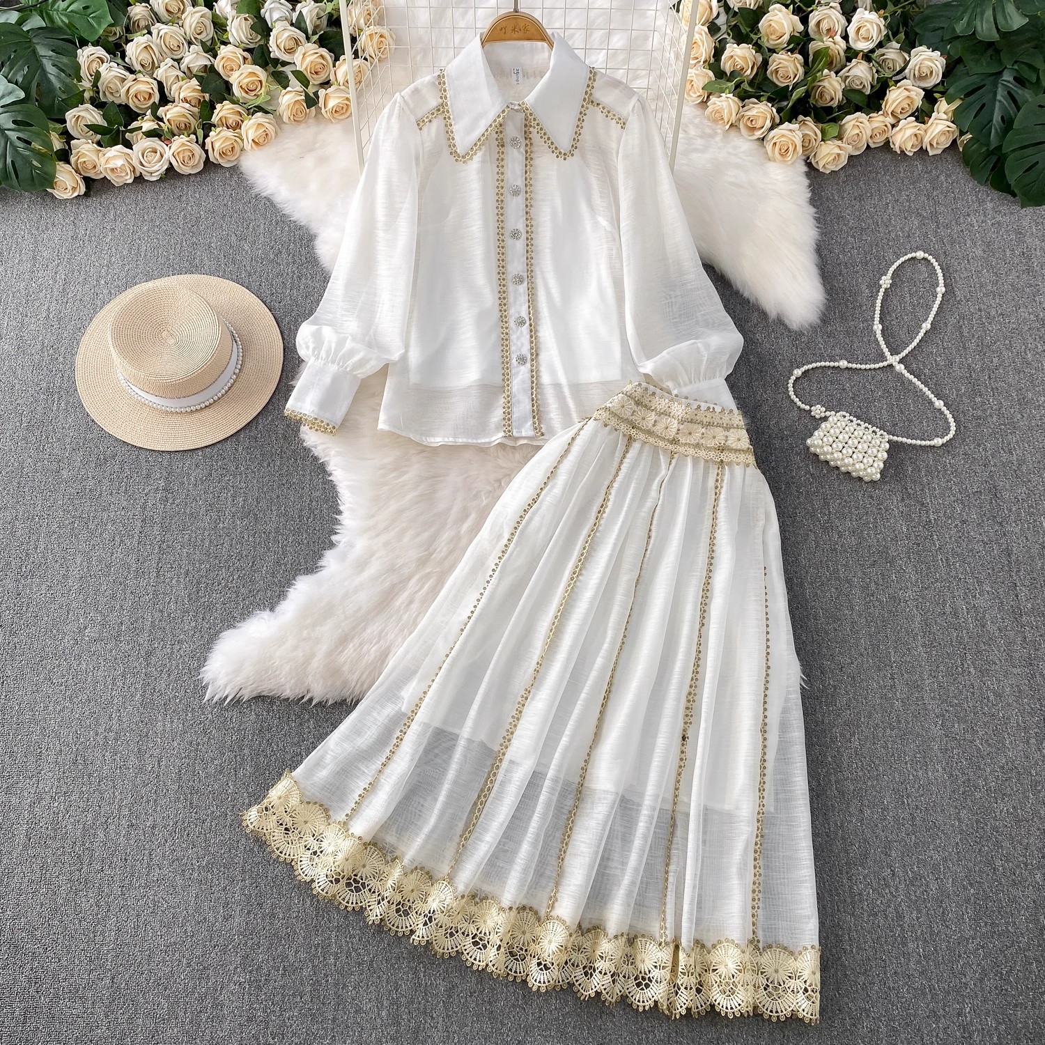 Elegant Shirt Skirt Suit Women - огляд і ціна Pencil Skirt Midi