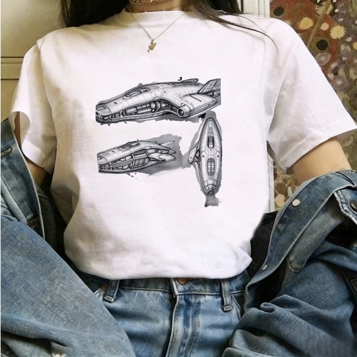 T Shirts Woman Harness Strap D - огляд і ціна Edgy Formal Wear Women
