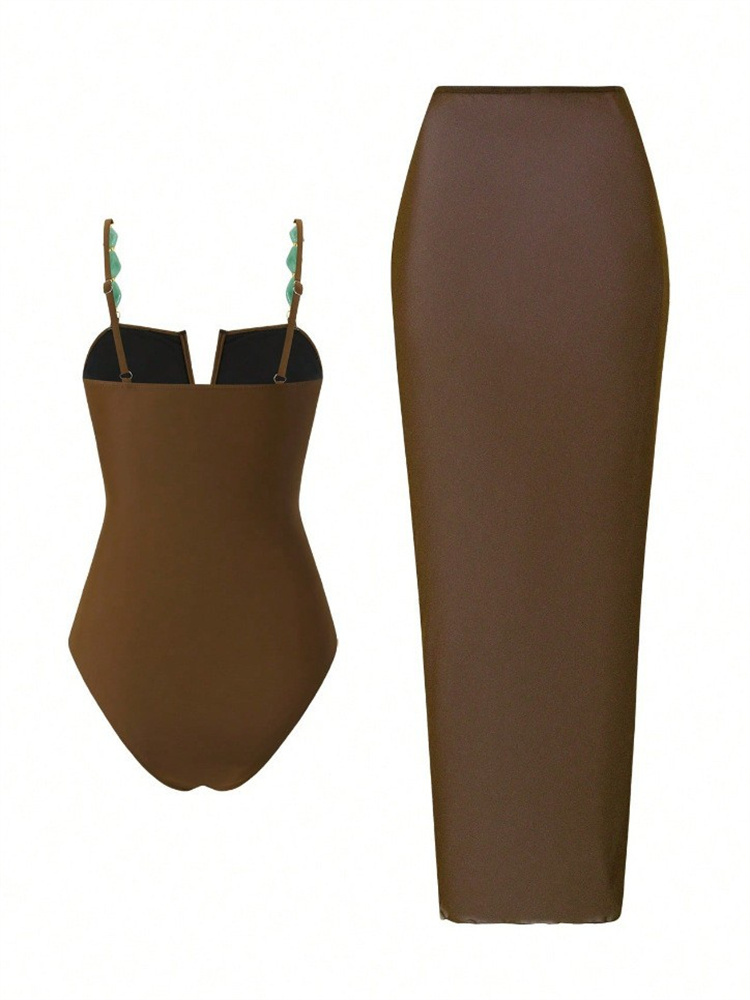 Vintage Coffee Mesh Long Skirt - огляд і ціна Pencil Skirt Midi