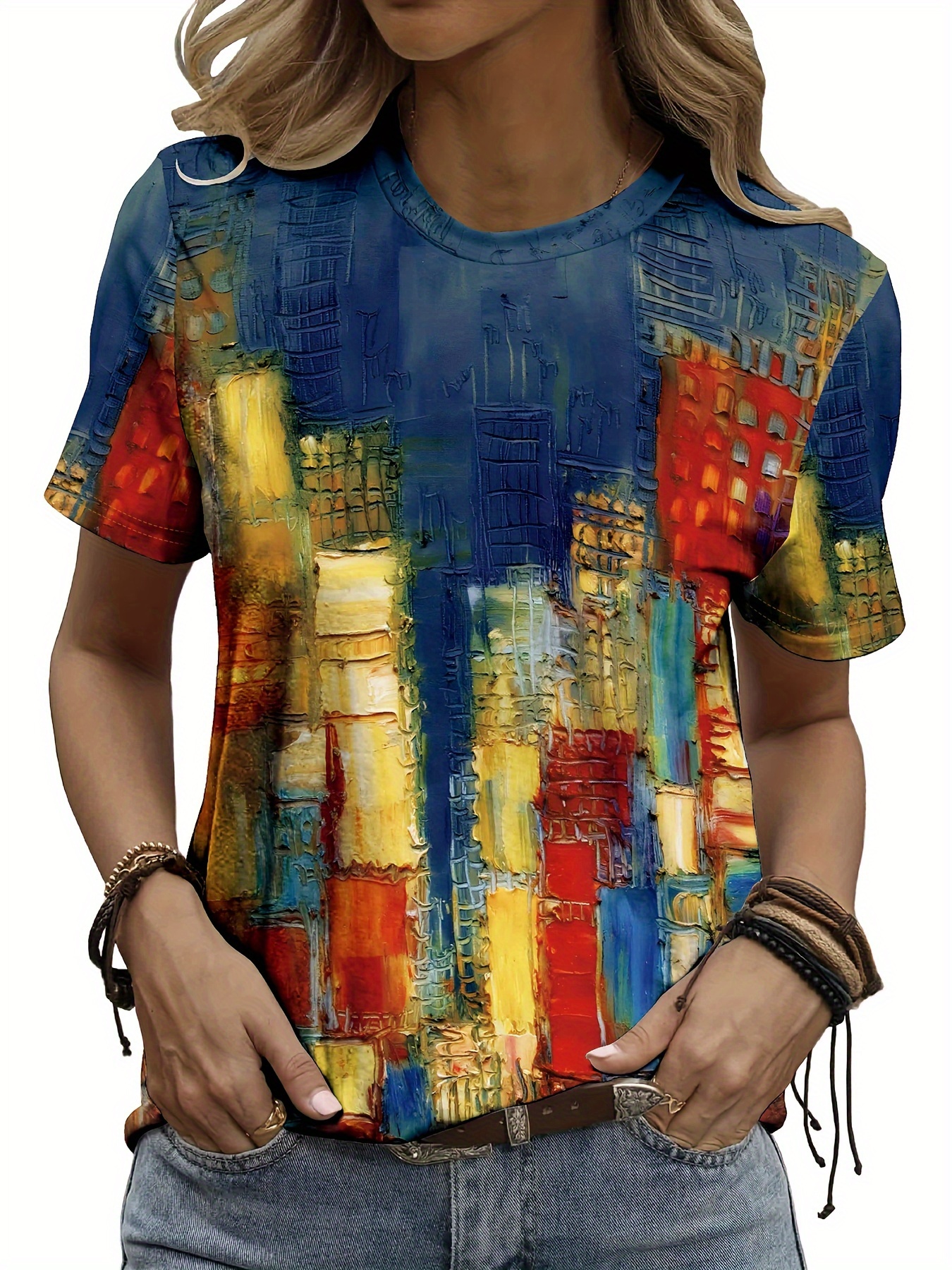 Vibrant Cityscape Women's Tee  - огляд і ціна Women'S Formal Day Wear