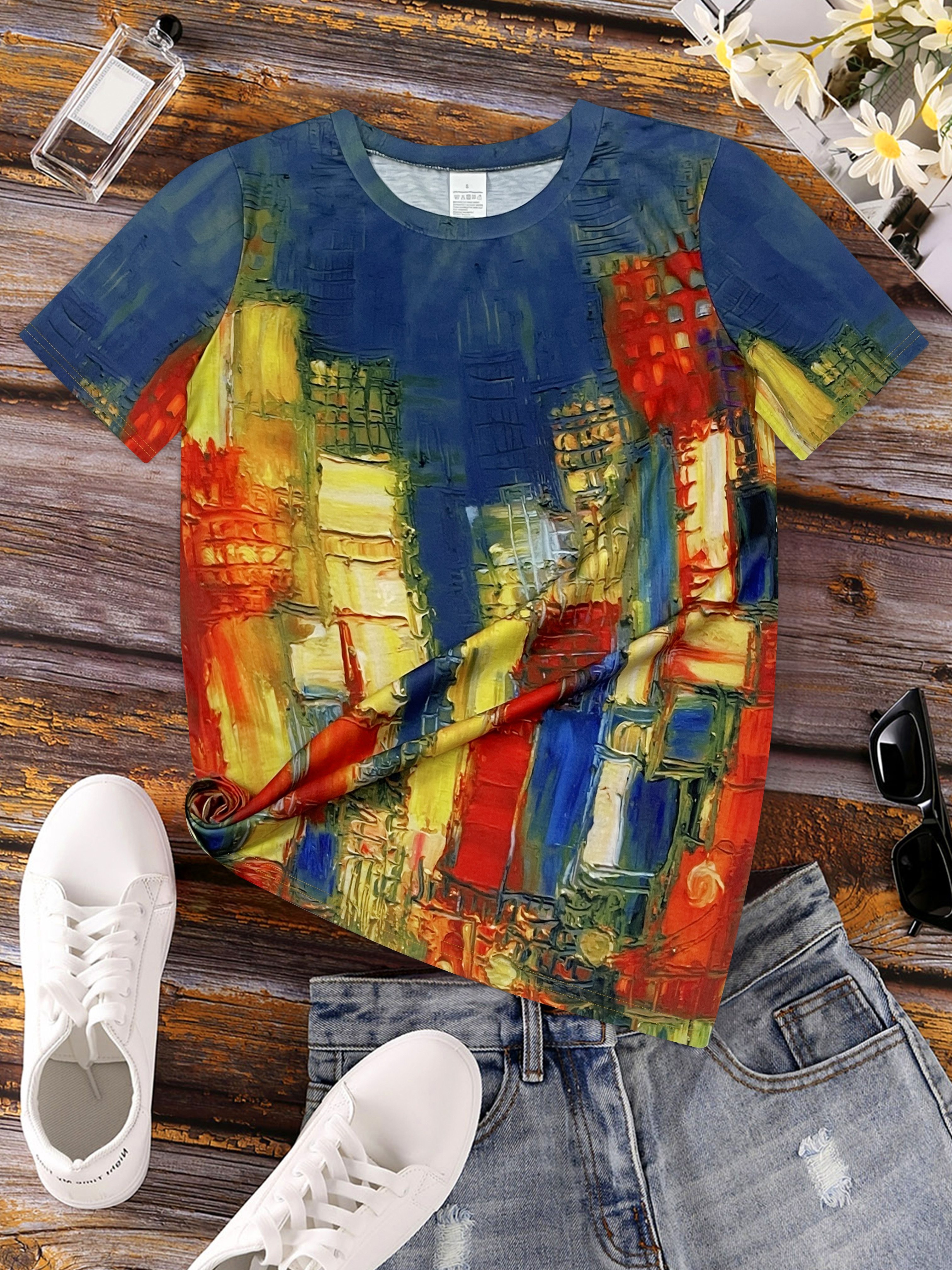 Vibrant Cityscape Women's Tee  - огляд і ціна Women'S Formal Day Wear