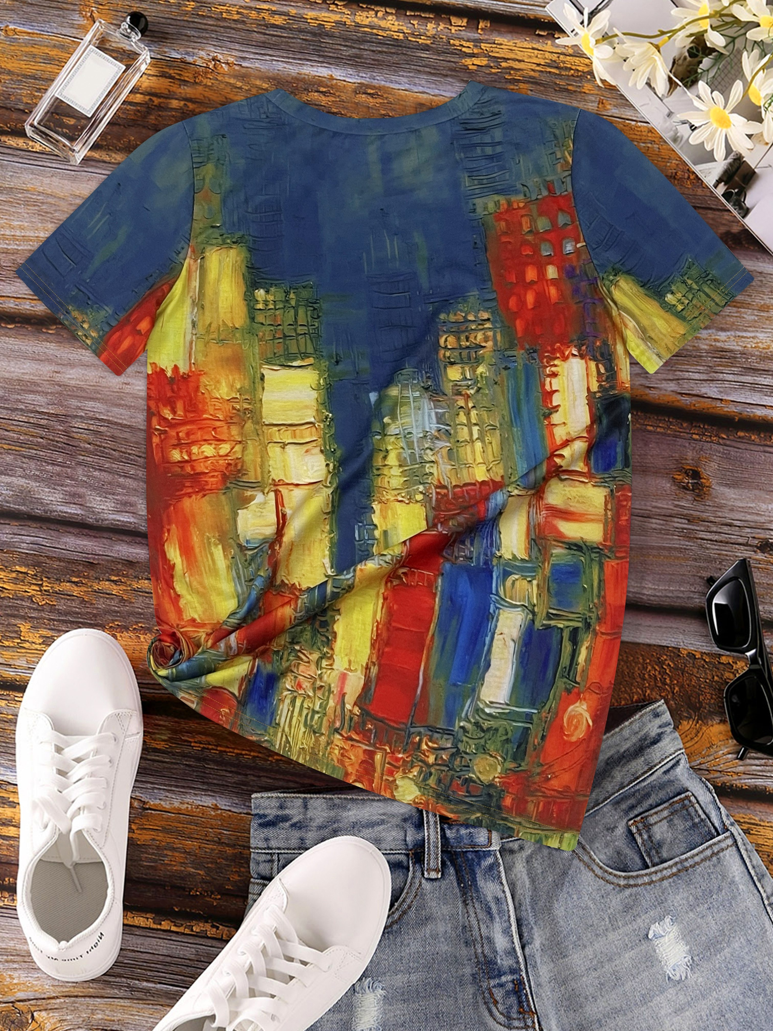 Vibrant Cityscape Women's Tee  - огляд і ціна Women'S Formal Day Wear