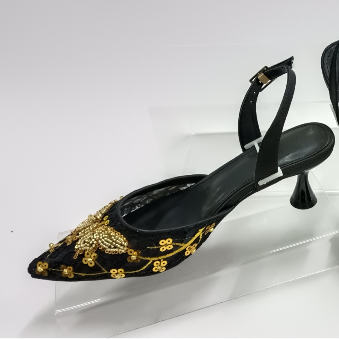 Women Black Lace Slingback Pum - огляд і ціна Slingback Heel Formal